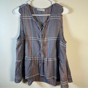 Lucky Brand sleeveless cotton top size Large